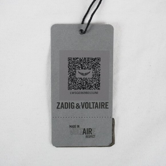 Zadig & Voltaire Mini ZV Vintage Monogram Wallet in Black & Silver (NWT) - Picture 9 of 12